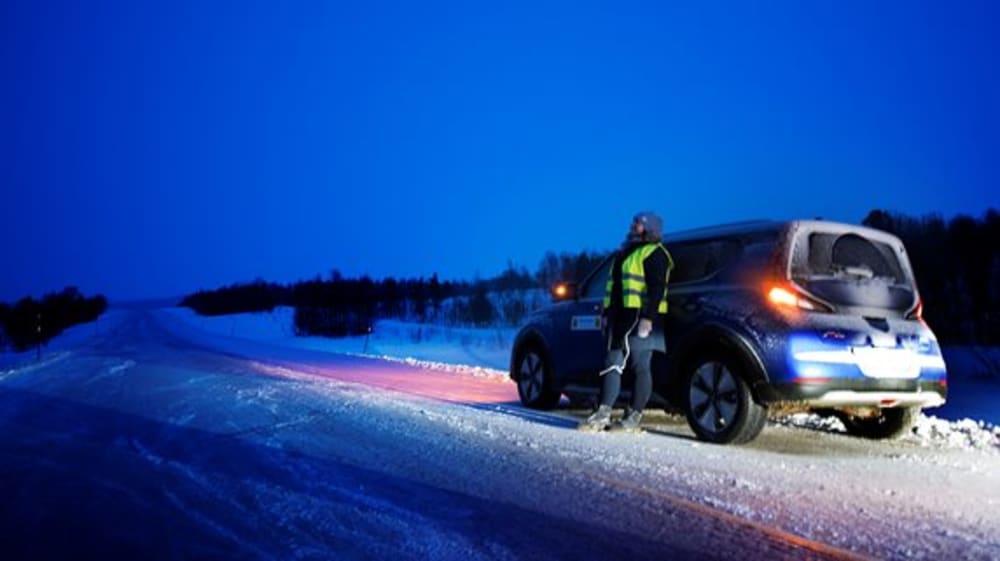 Kia e-Soul i blåtimen